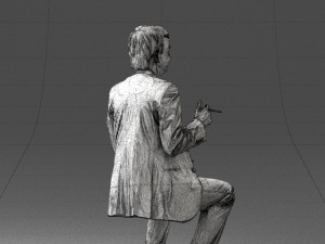 man in pose 0240 Modelo 3D