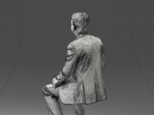 man in pose 0240 Modelo 3D