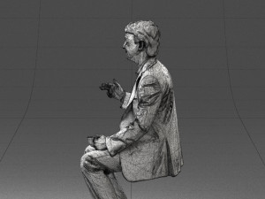 man in pose 0240 Modelo 3D