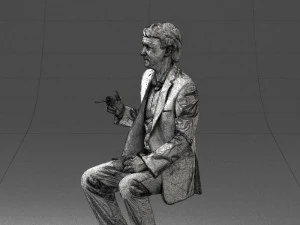man in pose 0240 3D Model