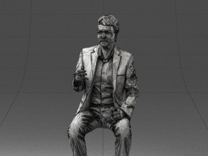 man in pose 0240 Modelo 3D