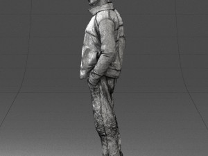 man in red t-shirt 0244 3d print ready 3Dプリントモデル