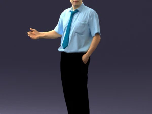 homem em pose 0245 Modelo 3D