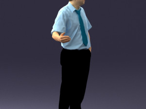 man in pose 0245 3D Model