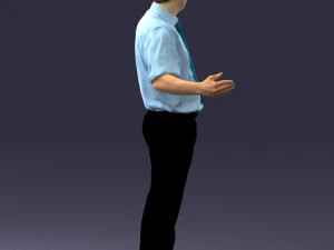 man in pose 0245 3D Model