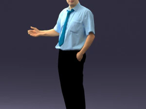 man in pose 0245 3D Model