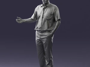 man in pose 0245 3D Model