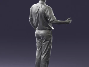 man in pose 0245 3D Model