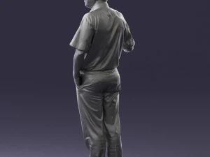 man in pose 0245 3D Model