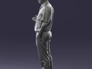 man in pose 0245 3D Model