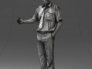 man in pose 0245 3D Model