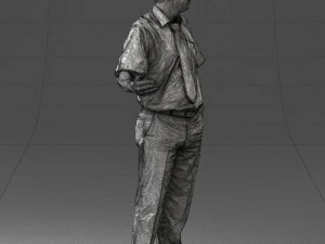 man in pose 0245 3D Model