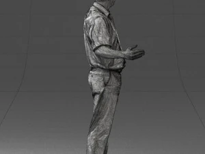 man in pose 0245 3D Model