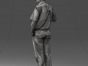 man in pose 0245 3D Model
