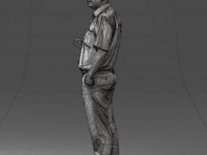 man in pose 0245 3D Model