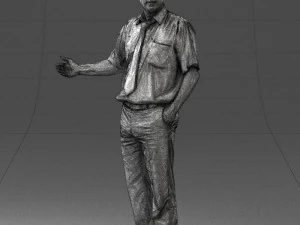 man in pose 0245 3D Model