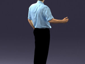 man in pose 0245 3d print ready 3D Print Model