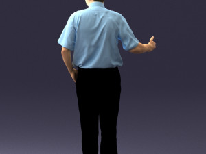 man in pose 0245 3d print ready 3D Print Model