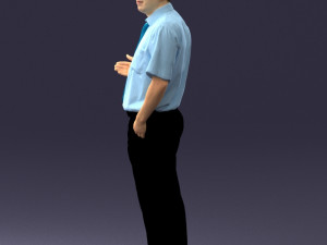 man in pose 0245 3d print ready 3D Print Model