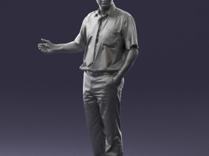 man in pose 0245 3d print ready 3D Print Model