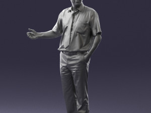 man in pose 0245 3d print ready 3D Print Model