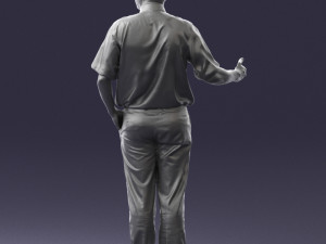 man in pose 0245 3d print ready 3D Print Model