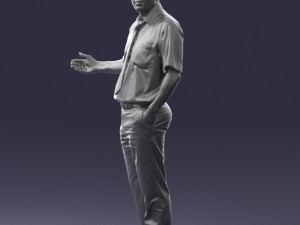 man in pose 0245 3d print ready 3D Print Model