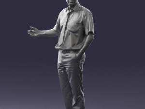 man in pose 0245 3d print ready 3D Print Model