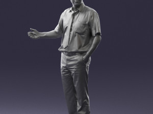 man in pose 0245 3d print ready 3D Print Model