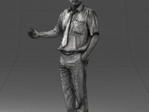 man in pose 0245 3d print ready 3D Print Model