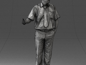man in pose 0245 3d print ready 3D Print Model