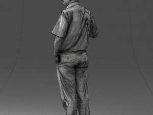 man in pose 0245 3d print ready 3D Print Model