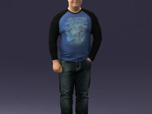 man in pose 0249 3d print ready 3D Print Model
