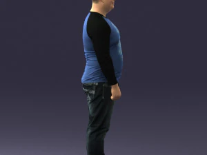 man in pose 0249 3d print ready 3D Print Model