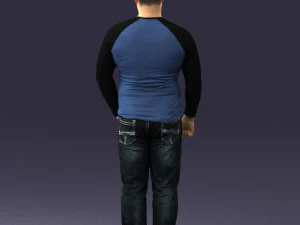 man in pose 0249 3d print ready 3D Print Model