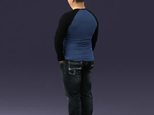 man in pose 0249 3d print ready 3D Print Model