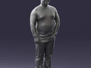man in pose 0249 3d print ready 3D Print Model