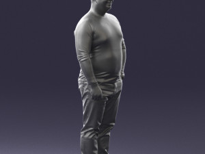 man in pose 0249 3d print ready 3D 打印模型
