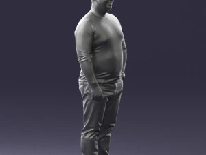 man in pose 0249 3d print ready 3D Print Model
