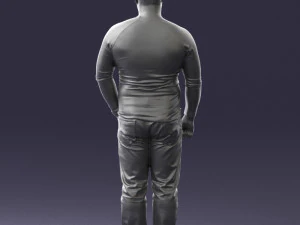 man in pose 0249 3d print ready 3D Print Model
