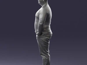 man in pose 0249 3d print ready 3D Print Model