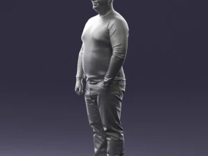 man in pose 0249 3d print ready 3D Print Model