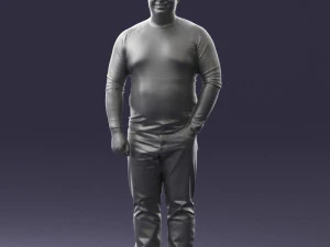 man in pose 0249 3d print ready 3D Print Model