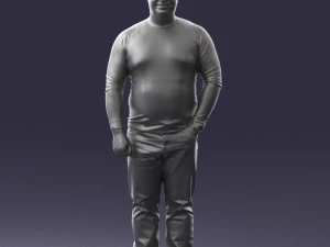 man in pose 0249 3d print ready 3D Print Model
