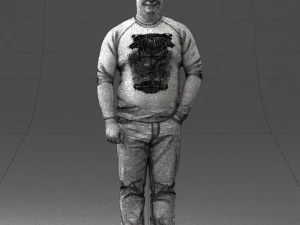 man in pose 0249 3d print ready 3D Print Model