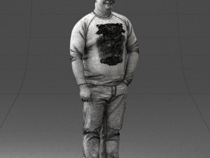 man in pose 0249 3d print ready 3D 打印模型