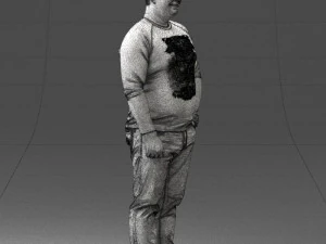 man in pose 0249 3d print ready 3D Print Model