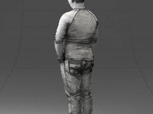 man in pose 0249 3d print ready 3D Print Model