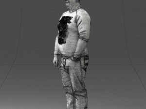 man in pose 0249 3d print ready 3D 打印模型