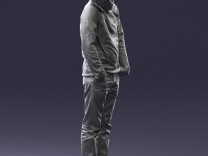 man in yellow sweater 0255 Modèle 3D